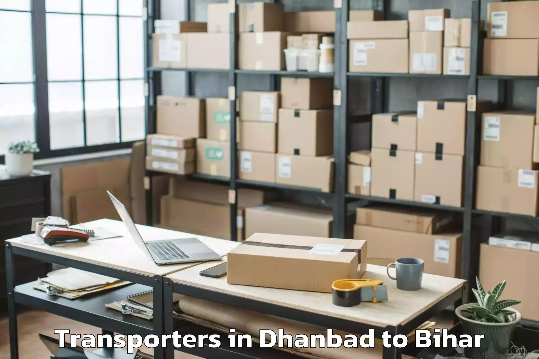 Book Dhanbad to Hisua Transporters Online